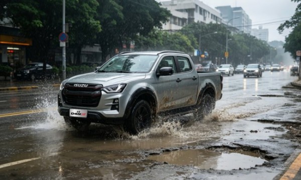雨季出行不再难：D-MAX 3.0T从容应对复杂路况
